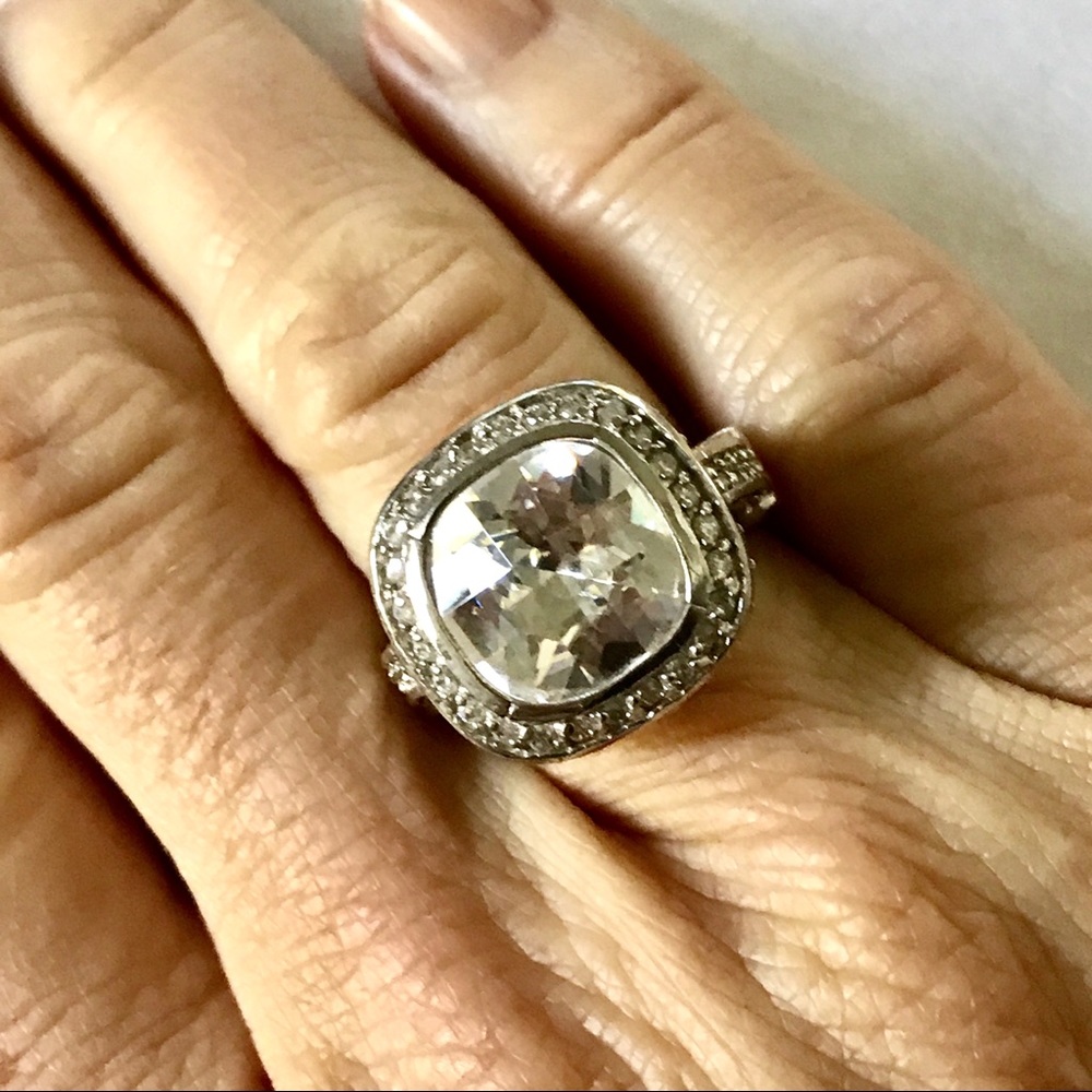 Crystal Statement Ring - image 1